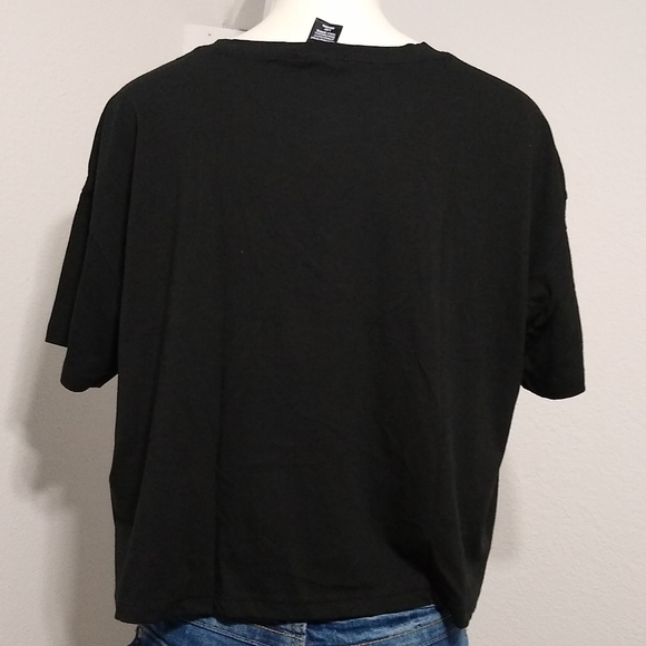 Victoria's secret Crop Top L/G Black Logo Victoria - Picture 6 of 11